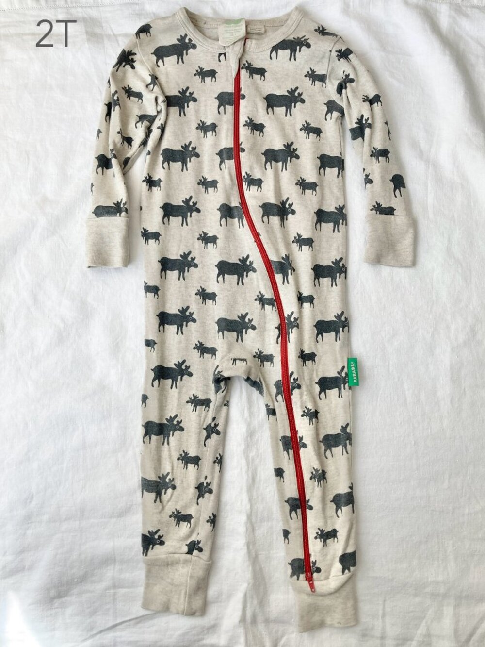 🪴5/$30 Parade 2T Toddler Moose Zipper Sleeper